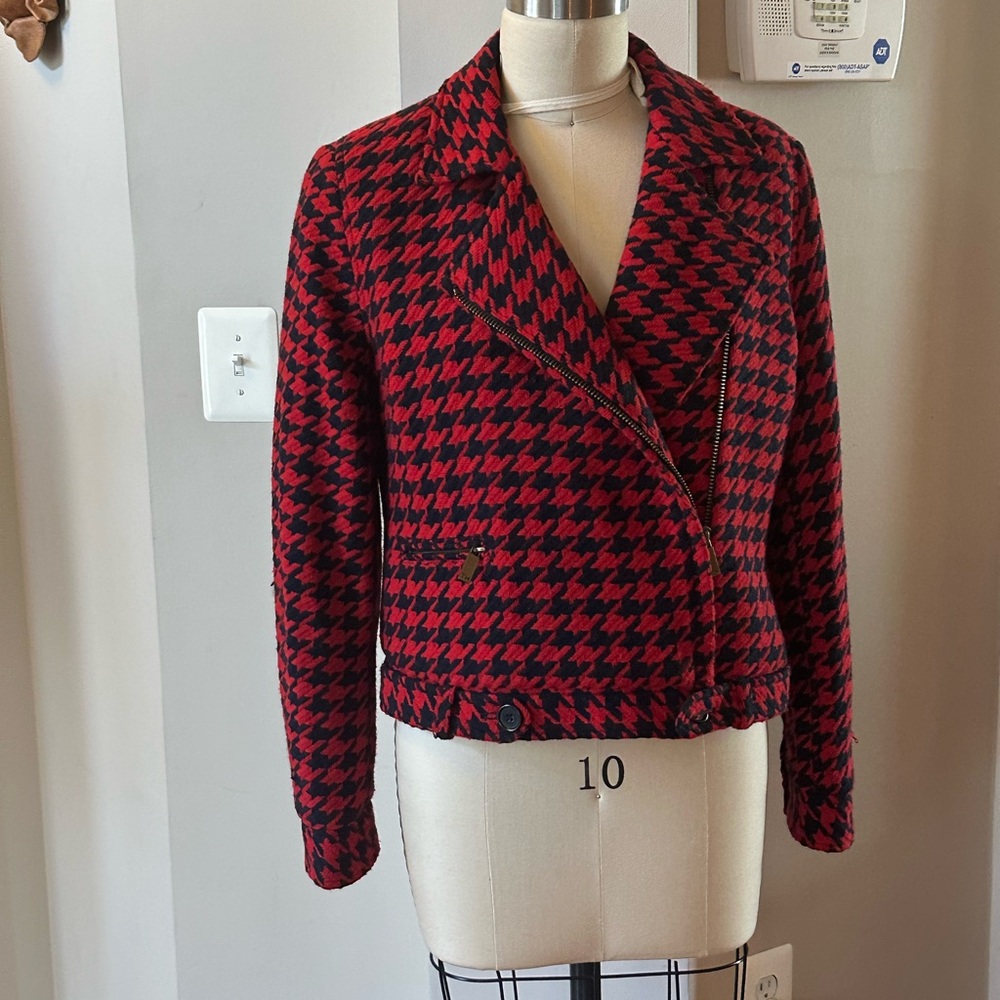 Tommy Hilfiger Moto Tweed jacket sz 14